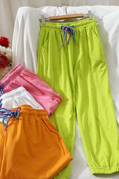 Pantaloni lungi dama casual cu elastic