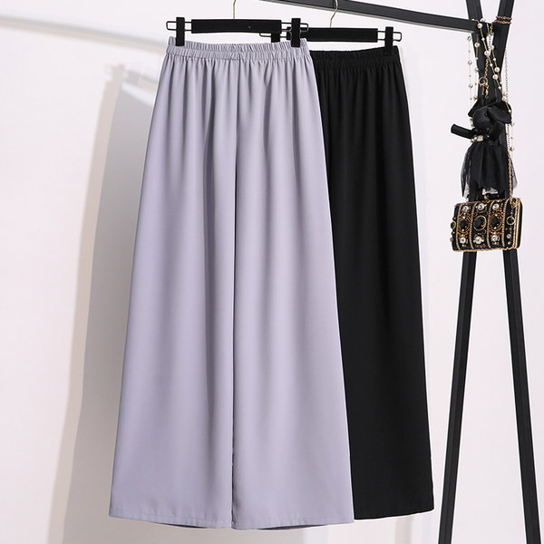 Pantaloni uni de dama cu talie elastica