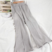 Дамски панталон с висока  талия -  прав модел