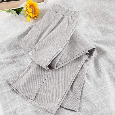 Дамски панталон с висока  талия -  прав модел