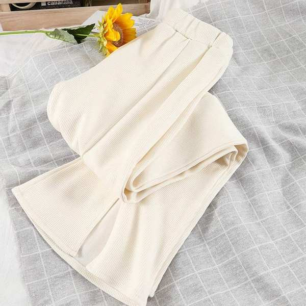 Дамски панталон с висока  талия -  прав модел