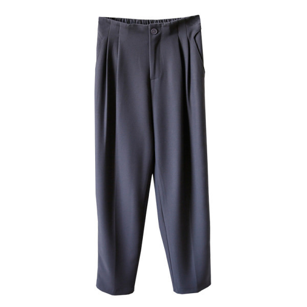 Pantaloni de dama cu talie inalta - model drept in trei culori