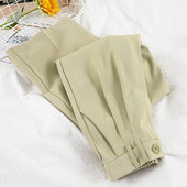 Pantaloni de dama cu talie inalta - model larg