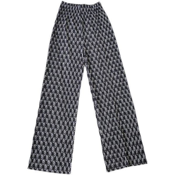 Pantaloni de dama colorati lat model cu talie inalta