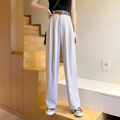 Model nou de pantaloni de dama cu talie inalta si buzunare