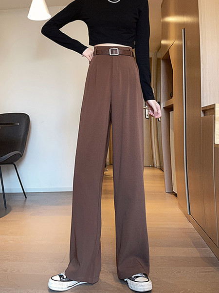 Model nou de pantaloni de dama cu talie inalta si buzunare