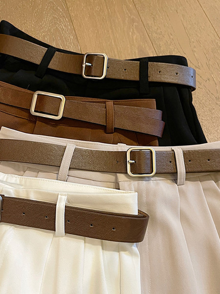 Model nou de pantaloni de dama cu talie inalta si buzunare