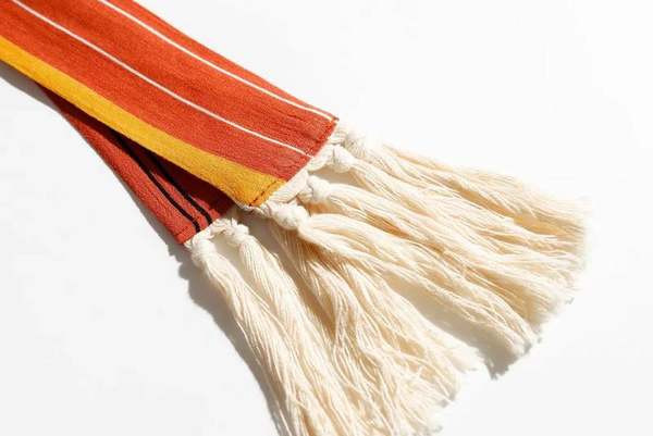 Широк раиран панталон с връзки