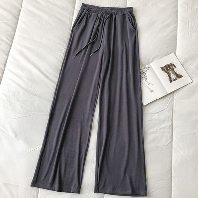 Ежедневен широк панталон с връзки и висока талия