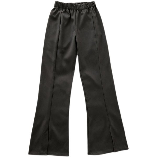 Pantaloni de dama cu crapaturi si talie elastica
