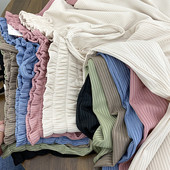 Pantaloni de primavara dama cu talie inalta - model drept