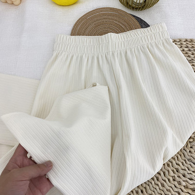 Pantaloni casual dama cu elastic - talie inalta