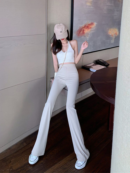 Model nou de pantaloni de dama tip Charleston cu talie inalta