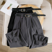 Pantaloni de dama cu curea potriviti pentru primavara