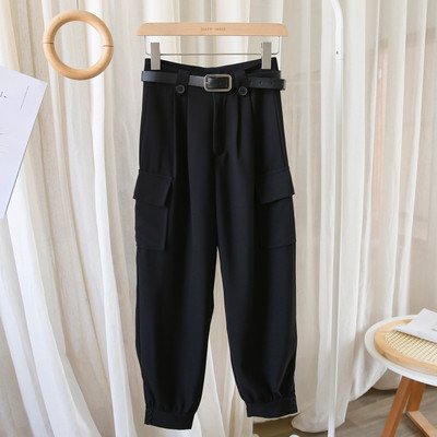 Pantaloni de dama cu curea potriviti pentru primavara