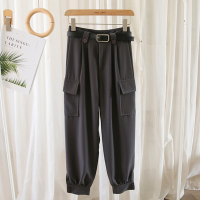 Pantaloni de dama cu curea potriviti pentru primavara