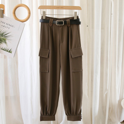 Pantaloni de dama cu curea potriviti pentru primavara