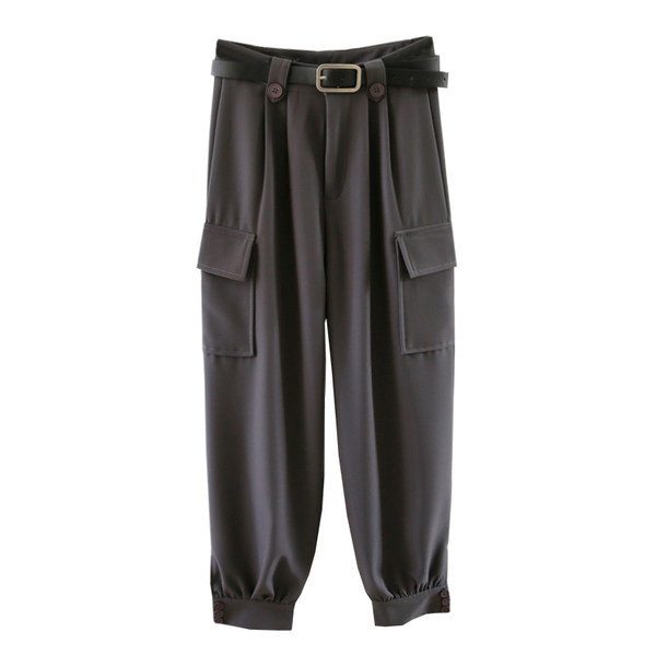 Pantaloni de dama cu curea potriviti pentru primavara