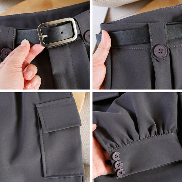 Pantaloni de dama cu curea potriviti pentru primavara