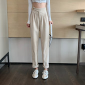 Νέο μοντέλο γυναικείο παντελόνι με κουμπιά - φαρδύ μοντέλο