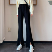 Ležerne ženske hlače s elastičnim strukom u tri boje