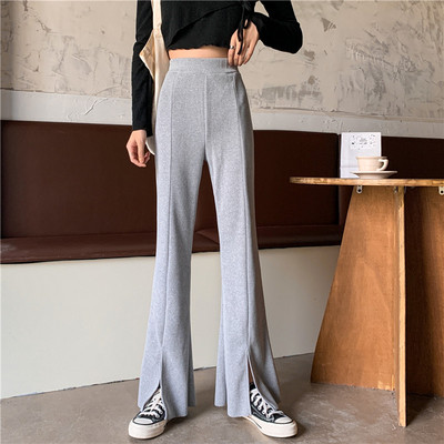 Ležerne ženske hlače s elastičnim strukom u tri boje