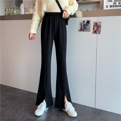 Ležerne ženske hlače s elastičnim strukom u tri boje