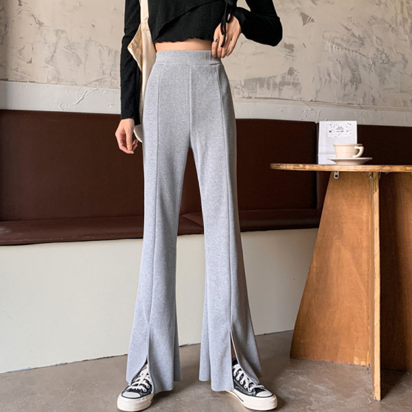 Ležerne ženske hlače s elastičnim strukom u tri boje