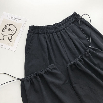 Casual γυναικείο παντελόνι με ελαστικό και κορδόνια