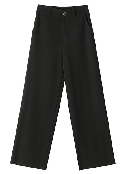 Дамски панталон - прав модел с джобове