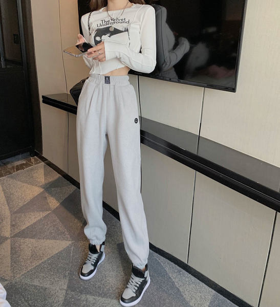 Pantaloni sport si casual dama cu talie elastica