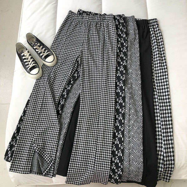 Еластичен дамски пролетен панталон с висока талия