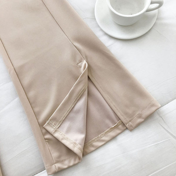 Pantaloni casual dama cu elastic