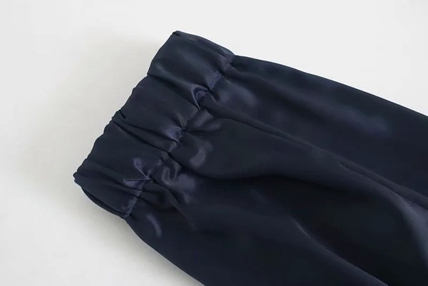 Pantaloni sport și casual de damă cu cravate și buzunare laterale