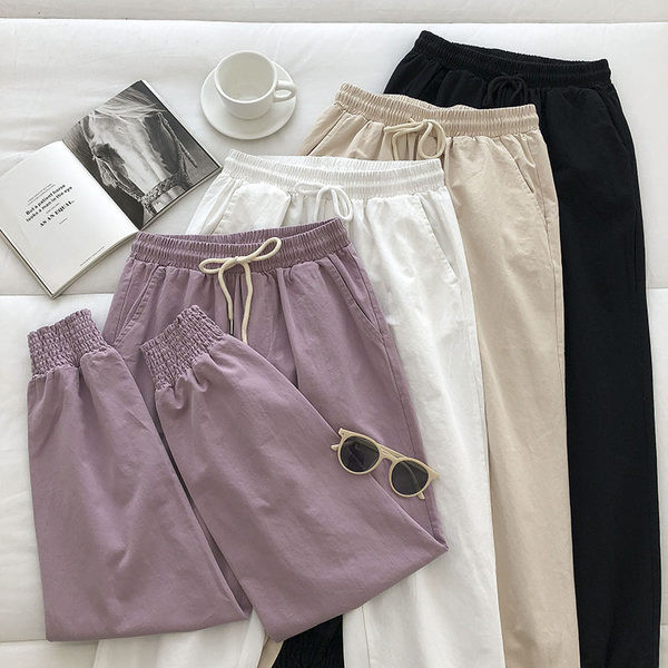 Ежедневен дамски панталон  с ластик на талията