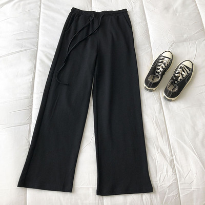 Pantaloni casual dama cu cravate si buzunar