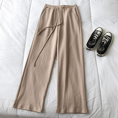 Pantaloni casual dama cu cravate si buzunar