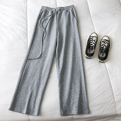 Pantaloni casual dama cu cravate si buzunar