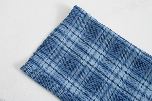 Дамски кариран панталон прав модел