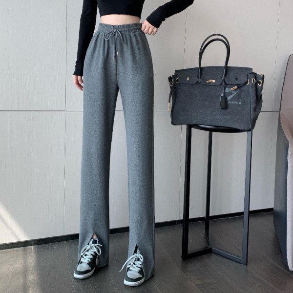 Pantaloni casual cu cravate si buzunare