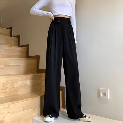 Pantaloni largi de dama cu talie inalta - doua modele