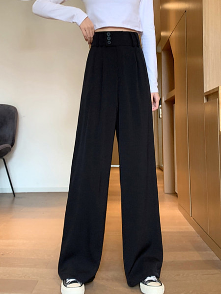 Pantaloni largi de dama cu talie inalta - doua modele