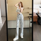 Цветен дамски панталон с ластична талия