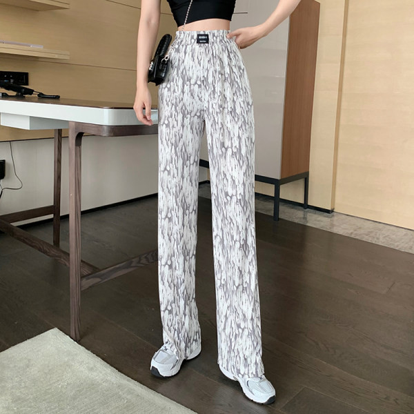 Цветен дамски панталон с ластична талия