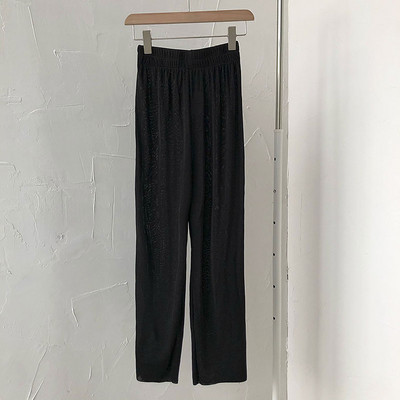 Ежедневен дамски панталон от кадифе с ластик