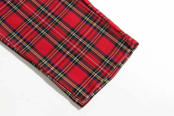 Pantaloni casual in carouri model drept