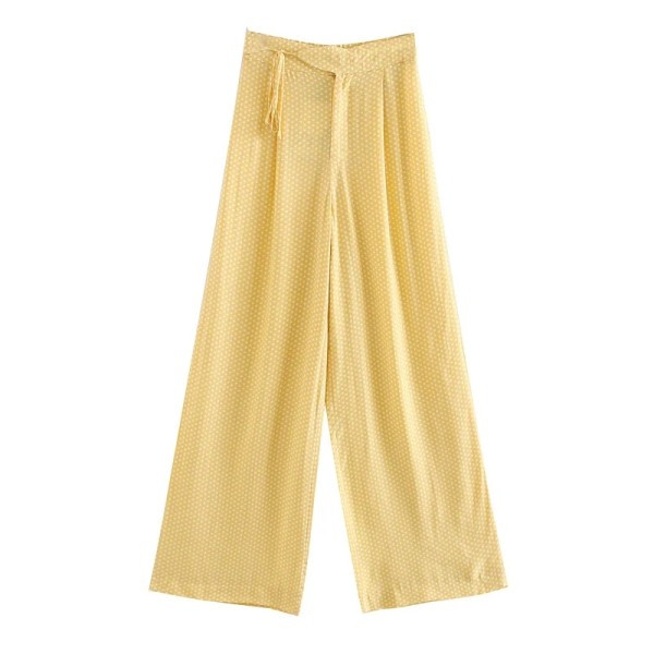 Широк модел ежедневен панталон с талия