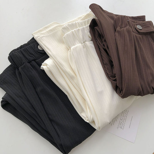 Pantaloni casual dama cu talie elastica