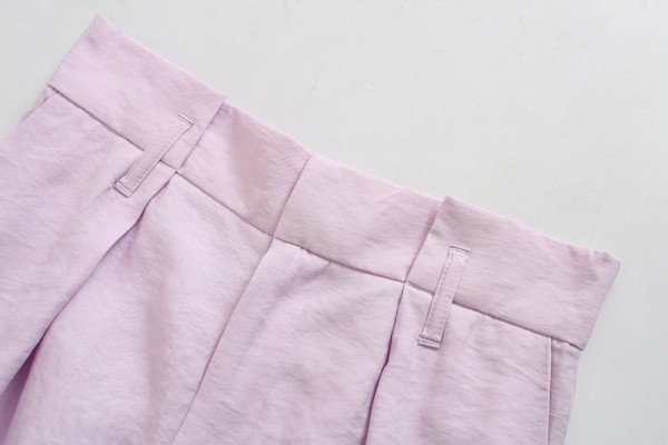 Pantaloni largi de dama cu bustiera si talie inalta