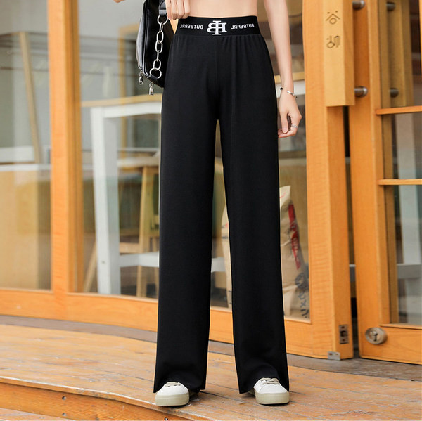 Moteriškos plačios kelnės su tamprėmis